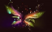 Attachment file of Free 3D abstract wallpaper with butterfly shape