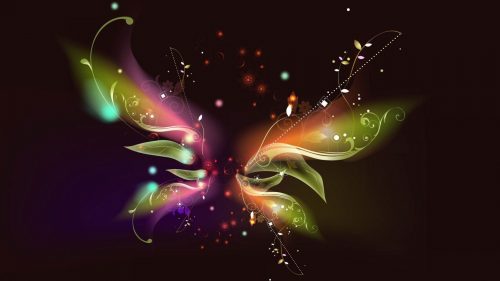 Attachment file of Free 3D abstract wallpaper with butterfly shape