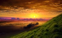 HD Nature Wallpaper with a picture of sunrise glory in 1920x1080