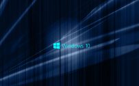 Windows 10 Wallpaper with Blue Abstract waves