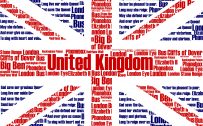 Artistic Union Jack Flag with Typography by Thomasdriver in Devianart. A creative picture to illustrate flag of United Kingdom