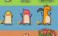 Funny Character of Pokemon on iPhone 7 for Wallpaper