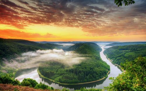 Free River Pictures with The Saar Loop in Germany