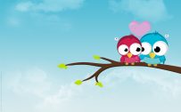 Attachment for 37 Cute Stuff Wallpapers - Couple Bird