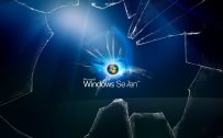 Broken Screen Wallpaper 6 of 49 - Animated Broken Glass Monitor with Windows 7