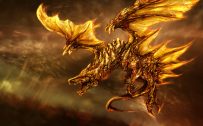Attachment file for Dragon Wallpaper 2 of 23 - Gold Dragon