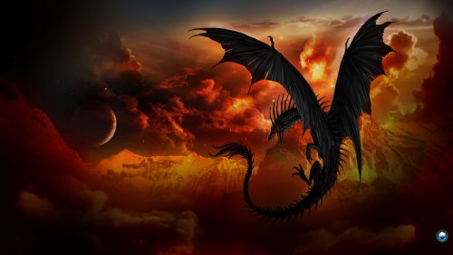 Attachment file for Dragon Wallpaper 6 of 23 - Flying Dragon