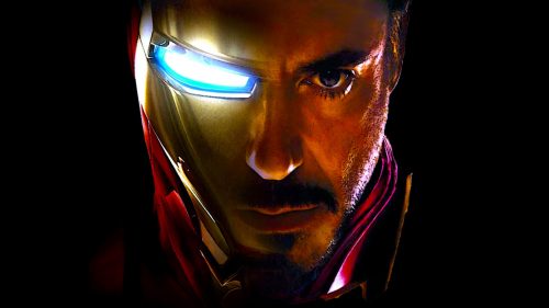 Iron Man Wallpaper - Face of Iron Man and Tony Stark (Robert Downey Jr.)