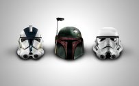 Star Wars Wallpaper 4 of 23 - Trooper and Boba Fett Helmet