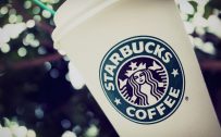 Starbucks Wallpaper with Cup CLose Up Photo in HD