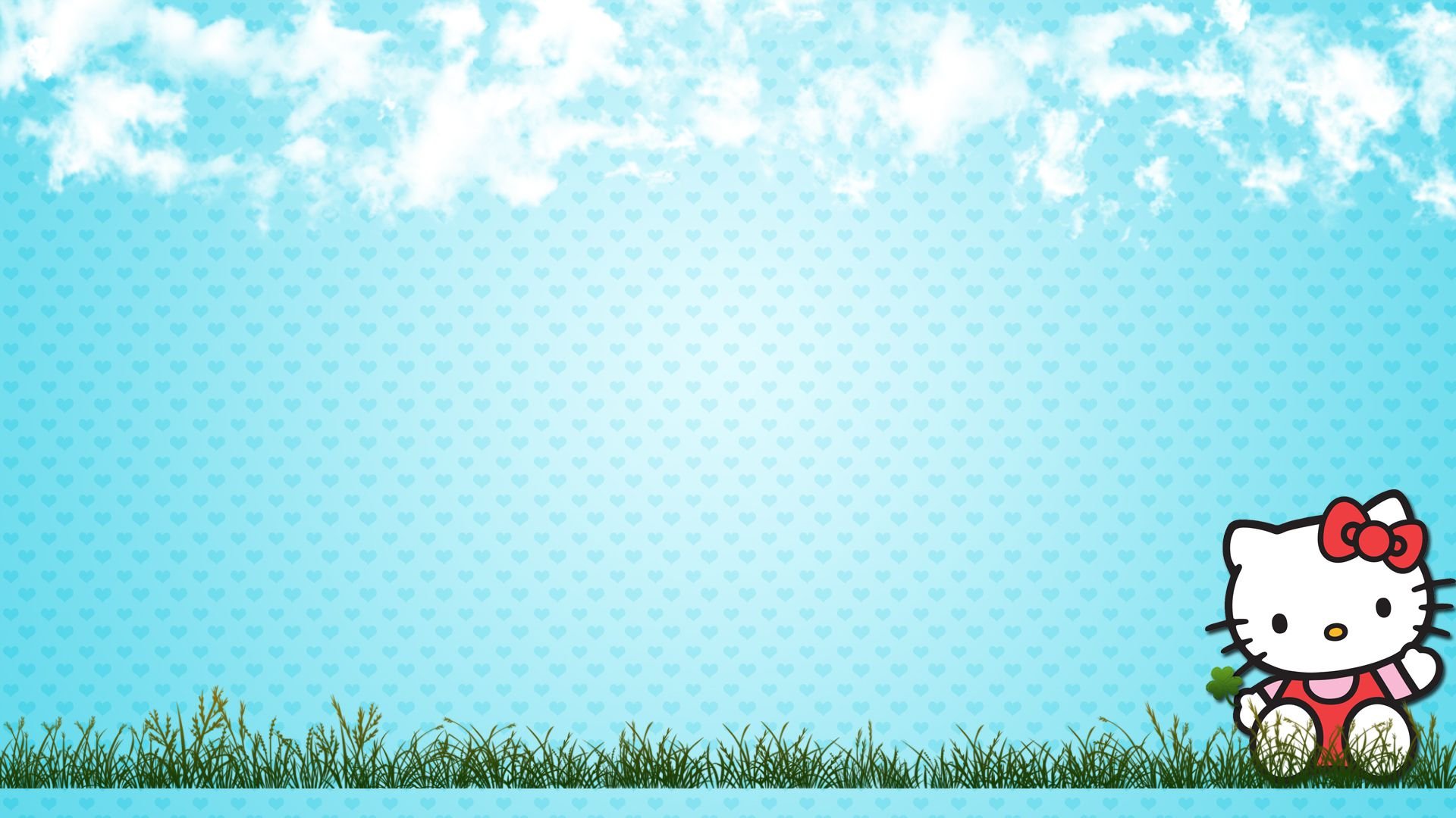 Hello Kitty Summer Wallpaper Desktop with Blue Sky Background - HD
