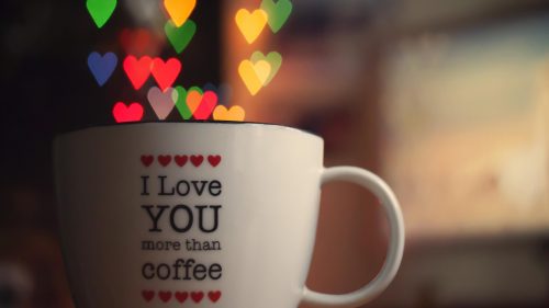 Attachment for 37 Cute Stuff Wallpapers - Love in Cup Coffee