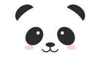 Attachment for 37 Cute Stuff Wallpapers - Simple Panda Face