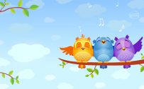 Attachment for 37 Cute Stuff Wallpapers - Singing Birds