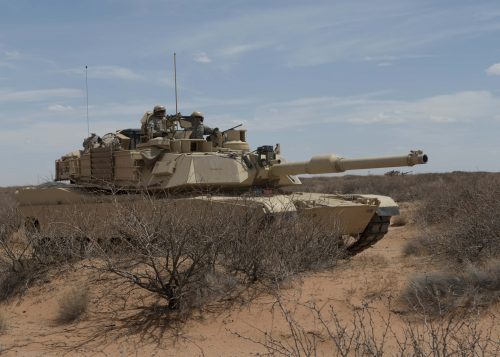 Army Images 3 - M1 Abrams tank in defensible position