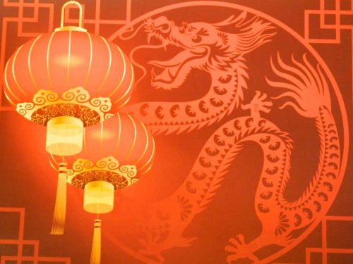 Chinese New Year background for greeting card design