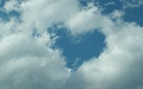 Attachment for Heart Shaped Cloud 12 of 57 with Heart Shape Hole in Sky