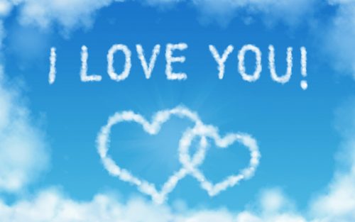 Attachment of Animated Heart Shaped Cloud 23 of 57 with I Love You