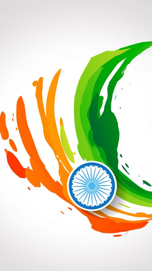 Free download of India Flag for Mobile Phone Wallpaper 14 of 17 - Abstract Tricolour
