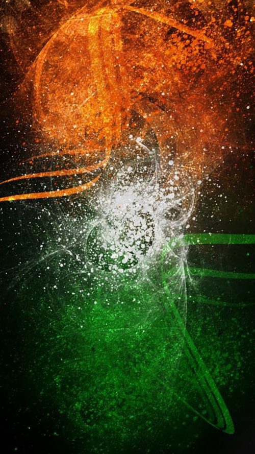 Free download of India Flag for Mobile Phone Wallpaper 17 of 17 - Artistic Tricolor