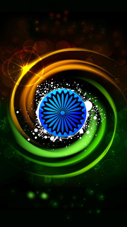 India Flag for Mobile Phone Wallpaper 8 of 17 - Tiranga in 3D for free