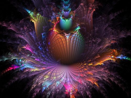 Abstract Colorful Fractal Explosion Wallpaper for PC Desktop