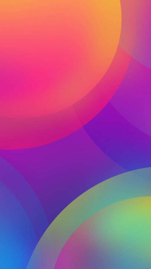 Free Download of Apple iPhone SE 2022 Background with Colorful Circles