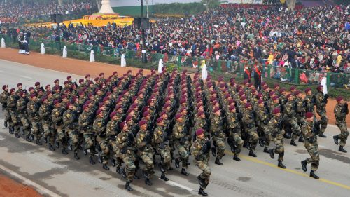 Marching Contingent of Parachute Regiment Indian Army in Republic Day Parade