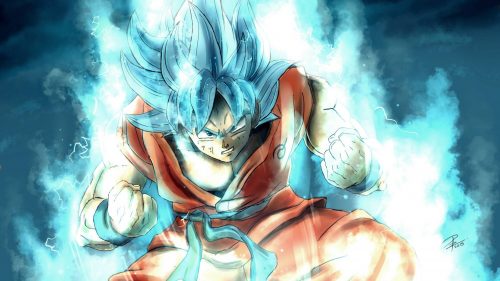 Son Goku Super Saiyan Blue for Wallpaper