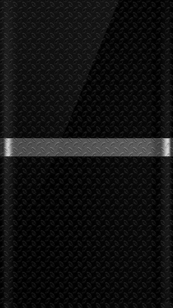 Dark S7 Edge Wallpaper 07 - Black Background and Silver ...