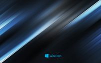 Abstract Windows 10 background - diagonal blue lines