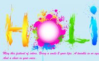 Artistic Holi Wishes in English for Wallpaper