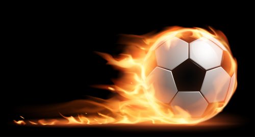 Pictures of Soccer Balls on Fire in High Resolution
