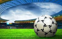 Pictures of Soccer Balls on Stadium Grass for Wallpaper