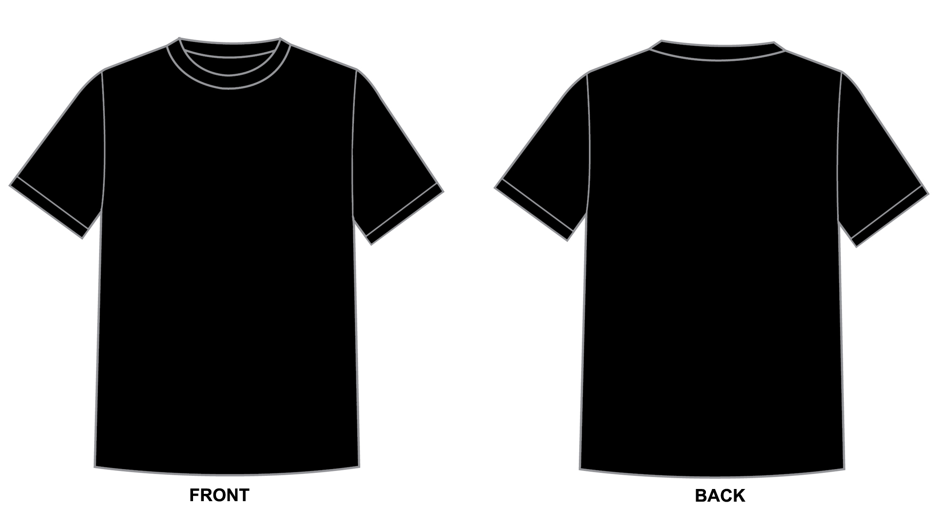 Blank Tshirt Template Black in 1080p - HD Wallpapers | Wallpapers