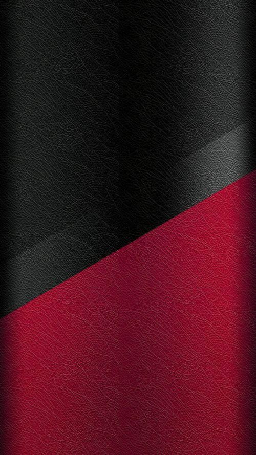 Dark S7 Edge Wallpaper 05 with Black and Red Leather Pattern