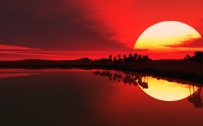 Full HD Nature Computer Wallpaper 1080p with Romantic Beautiful Sunset