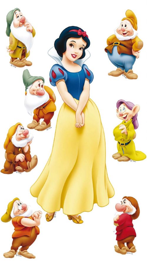 A Picture Of Snow White and The Seven Dwarfs for Android Wallpaper