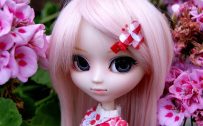 Cute doll face for girly wallpapers in high resolution