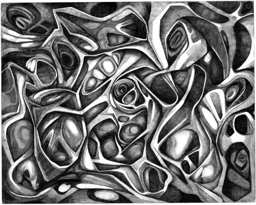 Abstract Art Using Pencil 02 0f 10