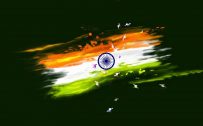 Abstract Paint India Flag for Independence Day Wallpaper in HD
