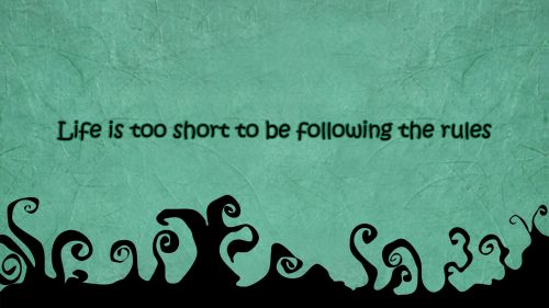 Laptop Backgrounds with Quotes in Black and Tosca