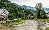 Beautiful Nature Wallpaper Big Size #18 with Village View in Szczawnica