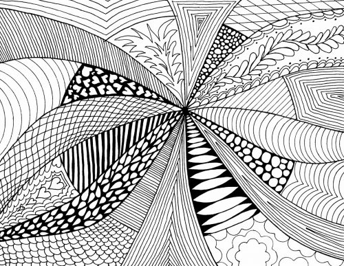 Examples Of Abstract Art Drawings in Simple Design