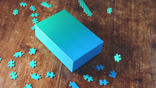 HD Wallpaper with Abstract Art Jigsaw Puzzles and Box