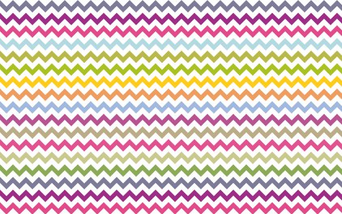 Zig Zag Wallpaper with White and Various Color