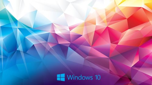 Windows 10 Wallpaper Abstract 3D Colorful Polygon