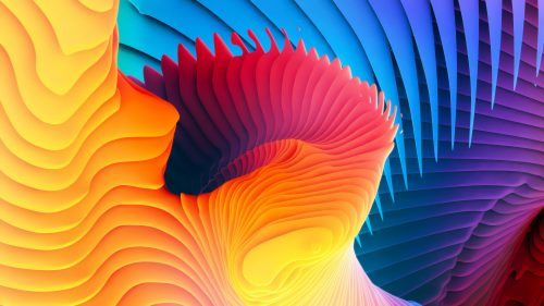 Windows 10 Wallpaper Free Download with Colorful Abstract Spirals
