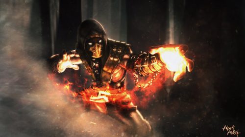 Cool Pictures Of Scorpion From Mortal Kombat by Andre Aroxa