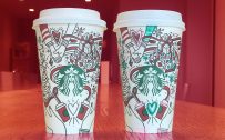 Cute Starbucks Wallpapers with Holiday Cups Close Up Photo